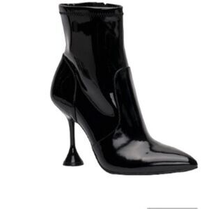 INC International Concepts, Woman's brina stretch ankle booties, color: black si